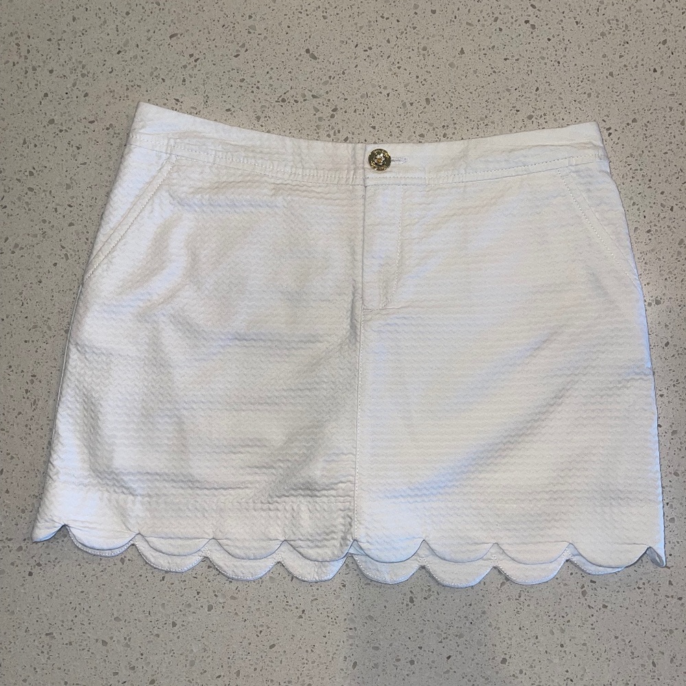 Lilly Pulitzer Colette Scallop Hem Skort Size 6